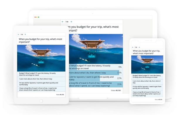 Online poll maker responsive design