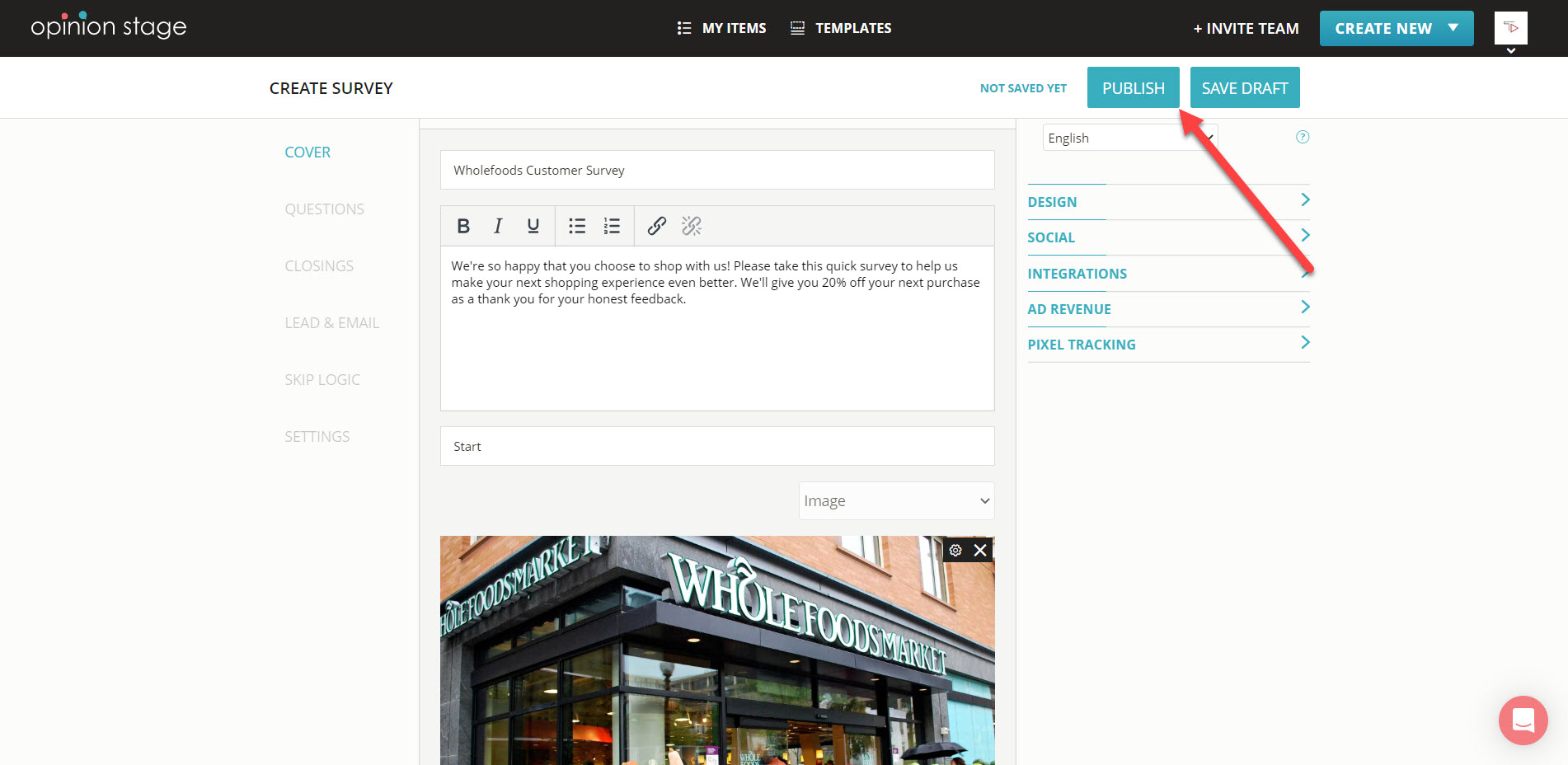 how to create a shopify survey